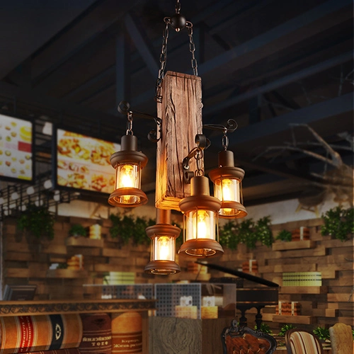 Modern Pendant Lighting Vintage Pendant Light Wood Light for Home Decoration