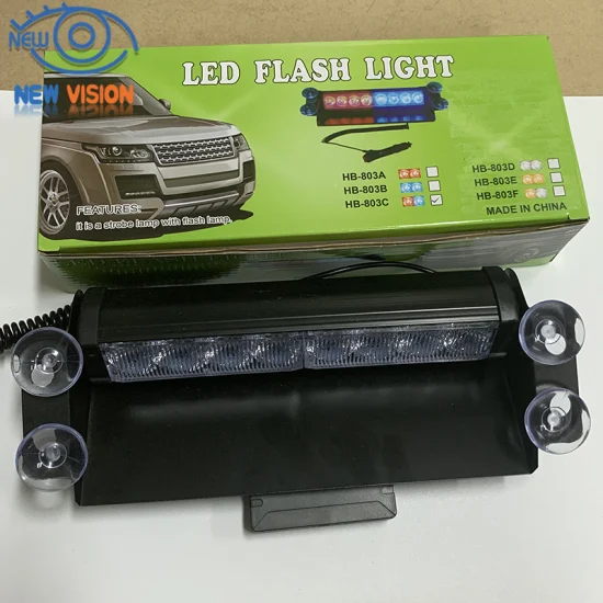 High Power LED Suction Cup Lamp Flash Emergency Vehicles Trucks Traffic Advisor Multi